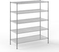 21" Deep x 54" Wide x 64" Height Wire Shelving Kit | 5-Tier | NSF Commercial Storage Rack Unit