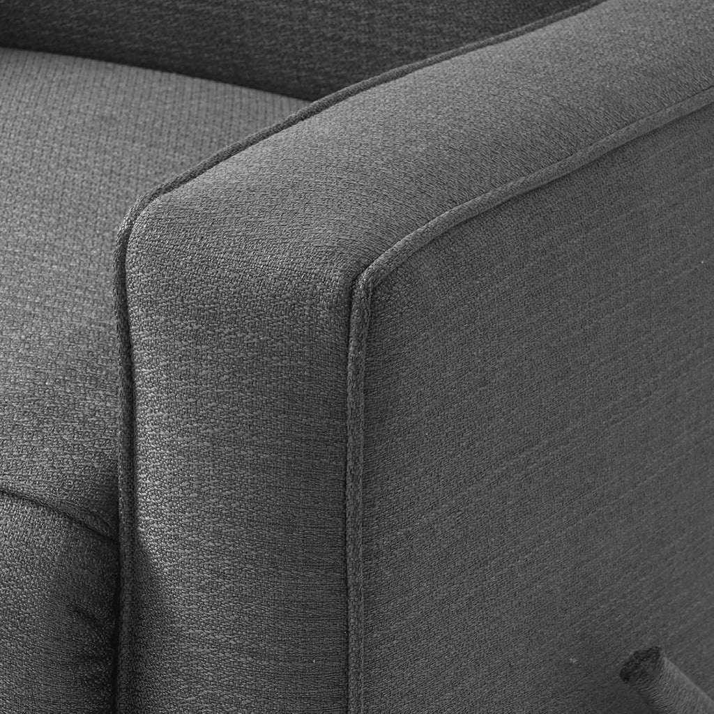 Harkawon Swivel Rocker Recliner Chair, Glider Rocker Recliner, Rocking Chair Nursery, Fabric Chair with High Back, Deep Seat, for Living Room, Bedroom (Dark Grey)
