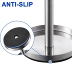 Brushed 18/8 Stainless-Steel Toothbrush Holder Stand: Rustproof Bathroom Countertop Organizer, 4 Ventilated Slots Hold Manual Toothbrushes, Razor