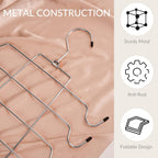 ZEDODIER Tank Top Hanger Space Saving, Bra Hangers for Closet Organizer, Hanging Bra Organizer Tank Tops Holder with 8 Hooks, Metal Closet Organizers and Storage Small Space Solutions, Silver