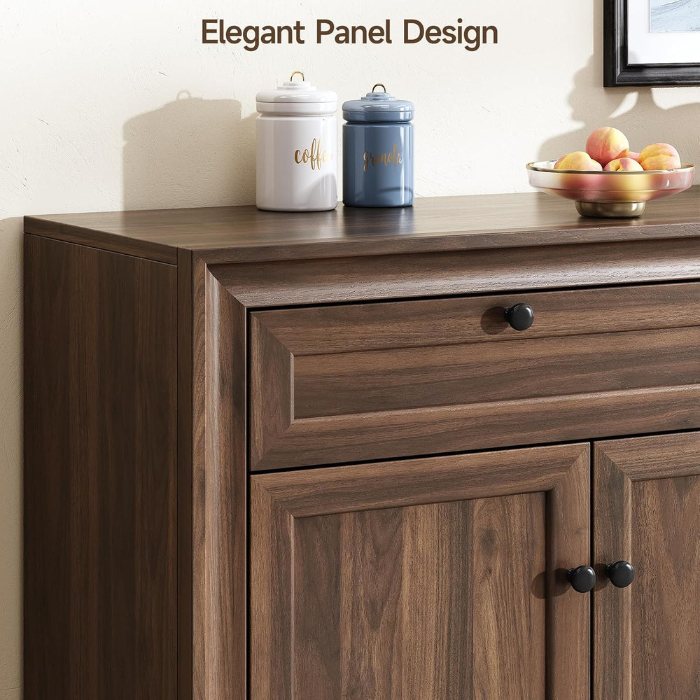 ONBRILL 48 Inches Sideboard Buffet Cabinet with Storage, Brown