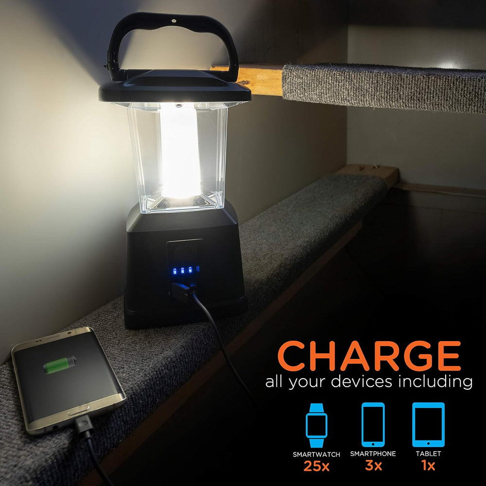 Enbrighten LED Camping Lantern, Battery Powered, Carabiner Handle, Hiking Gea...