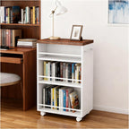 Slim Rolling Storage Cart - 4-Tier Narrow Utility Cart for Small Spaces, Versatile Bathroom, Kitchen & Laundry Room Organizer with Handle on Wheels