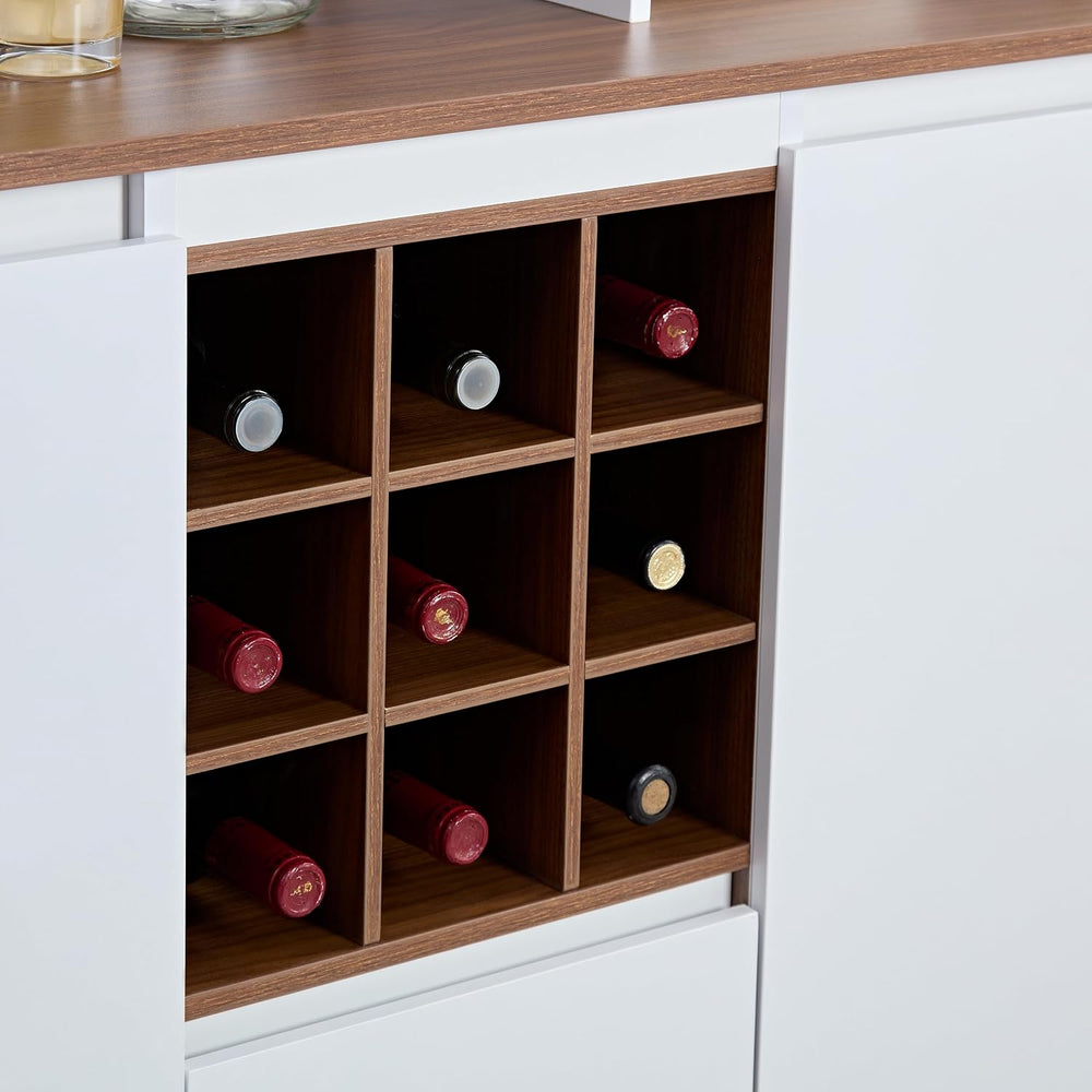 69" Kitchen Pantry Cabinet with Storage,Buffet Sideboard for Coffee Make...