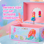 Giggle & Honey® Musical Mermaid Jewelry Box for Girls | Music Boxes for Little Girls, Toddler Jewelry Box for 4 Year Old Kids, Toys for Toddlers, Birthday Gifts for Kids 5-9 Years