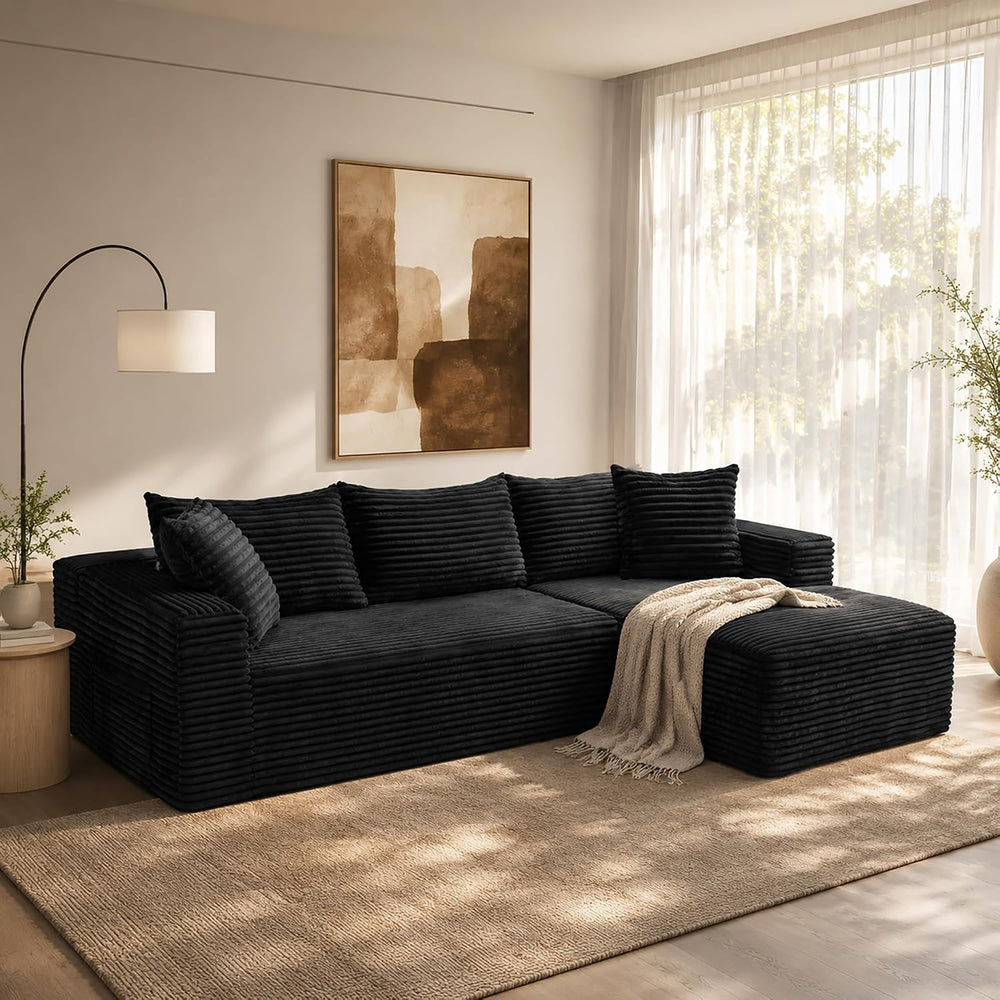 96" Cloud Sectional Couches with Chaise for Living Room