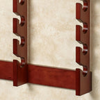 Touch of Class Wooden Ball Cap Display Wall Rack - Classic Cherry - Triple, 30 Slots - Baseball Hat Display - Made of Wood - Class Racks for Hats - Organizer for Bedroom, Living Room, Entryway