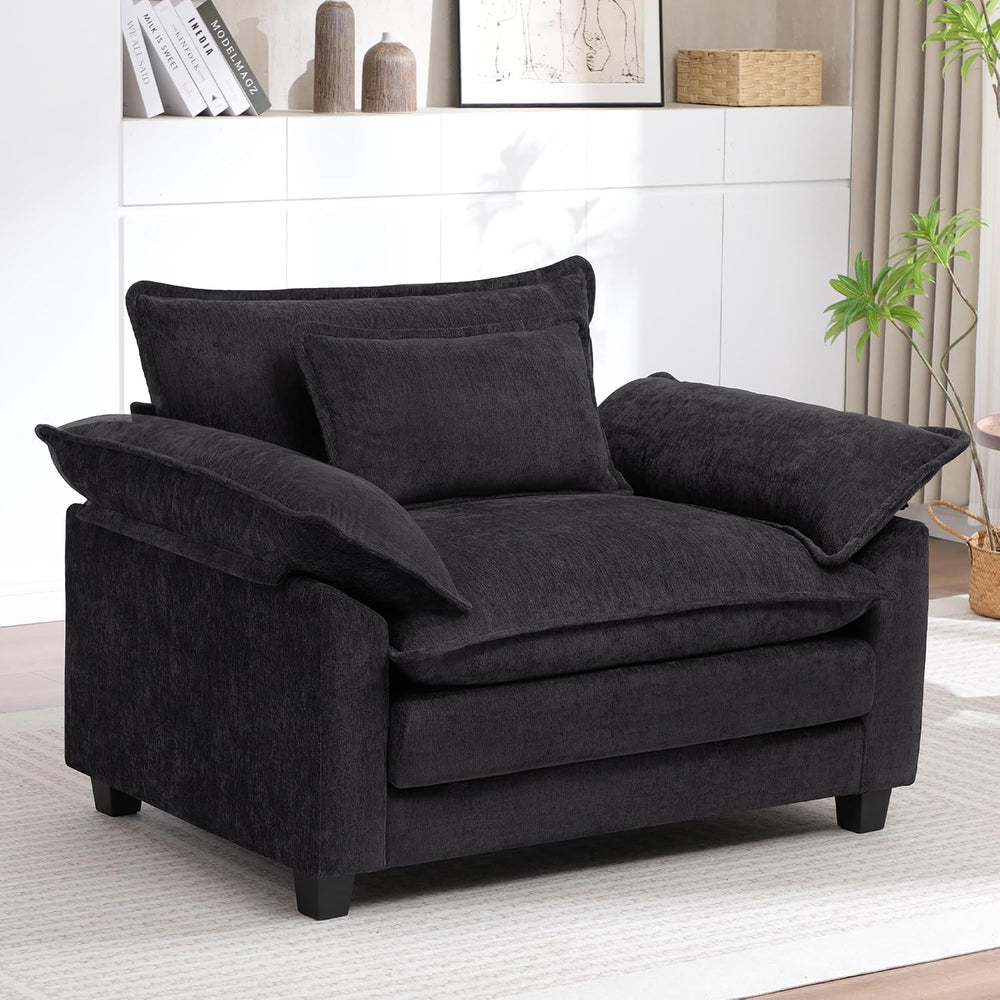 Oversized Accent Chair,44" Chenille Living Room Chairs,Modern Upholstere...
