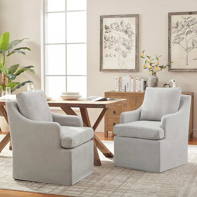 VKNOW Upholstered Dining Chairs Set of 2, Modern Kitchen Chairs Dinner Chairs...