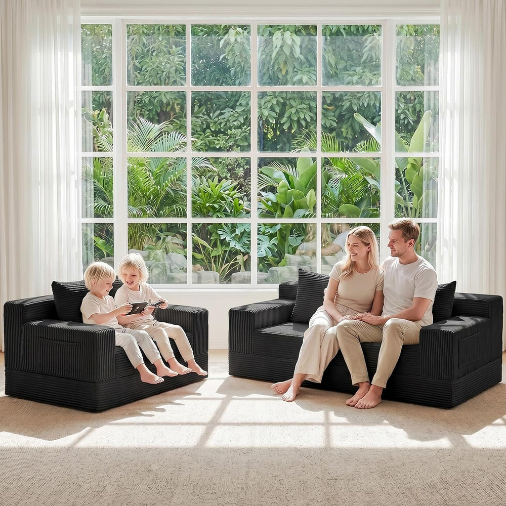 Convertible Sofa Bed,Small Couch & Loveseat,Pull Out Couch Bed for Small ...