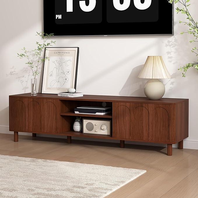 TV Stand for TVs up to 70'', Entertainment Center with Large Storage ...