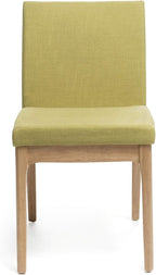Christopher Knight Home Benson Mid-Century Modern 7 Piece Dining Set, Green Tea and Natural Oak