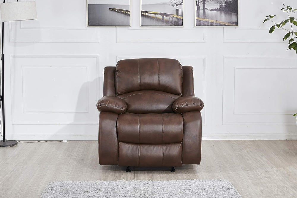 Betsy Furniture Faux Leather Reclining Glider Chair, Recliner, 8018 Multiple ...
