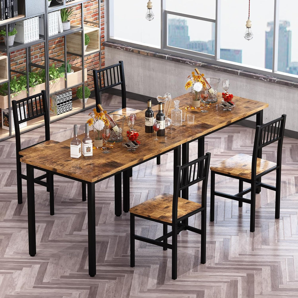 AWQM 3 Piece Dining Table Set for 2, Small Kitchen Table Set for 2 with Chair...