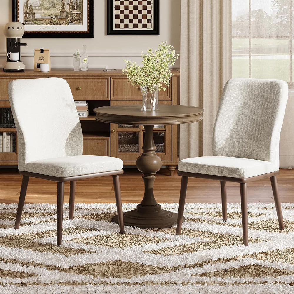 MALOL Upholstered Dining Chairs Set of 2, Modern Kitchen Chairs with High Bac...