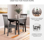 Signature Design by Ashley Shullden Modern Upholstered Dining Chair with Cushion, Set of 2, Gray
