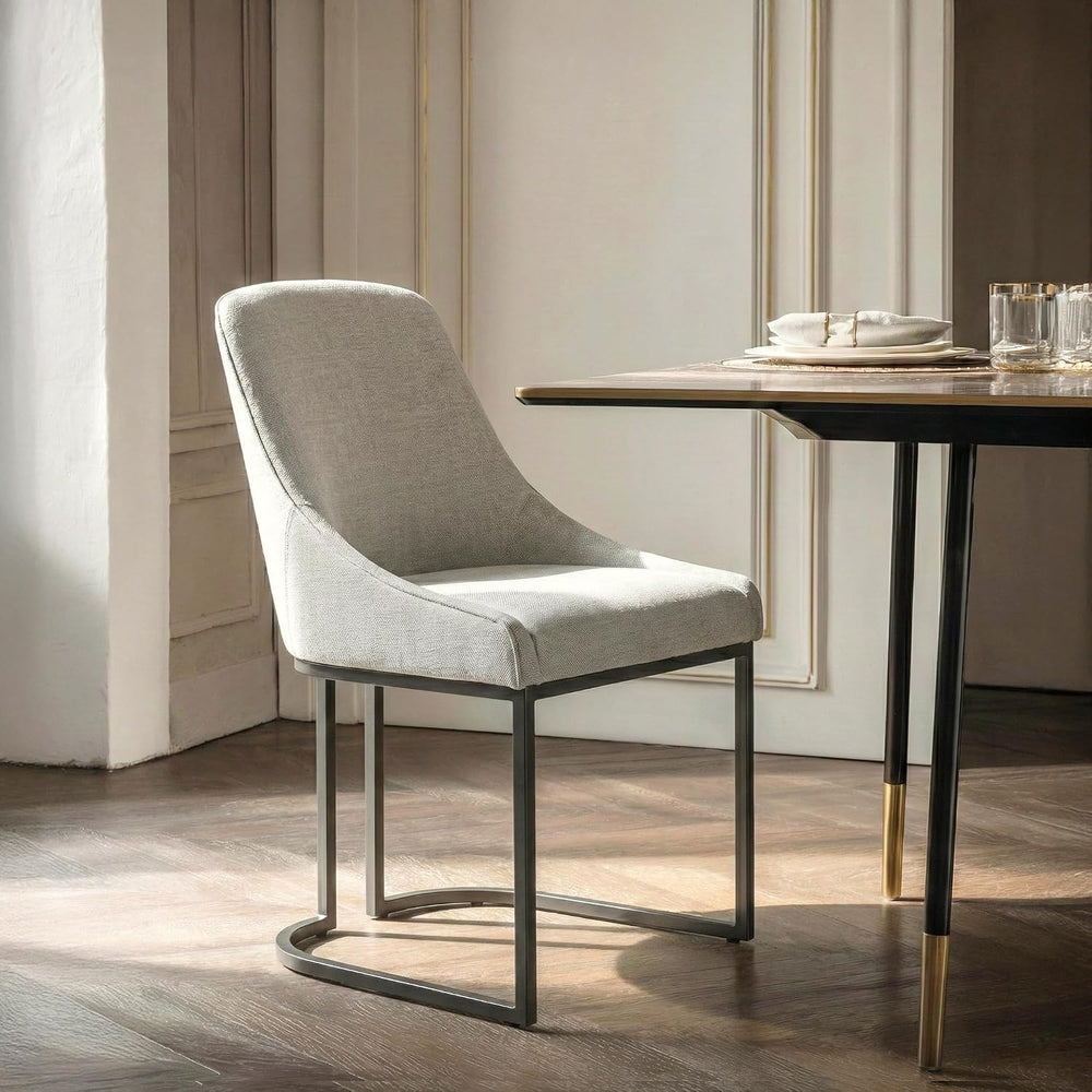 COLAMY Kitchen Dining Chairs Set of 4, Fabric Upholestered Chairs with Backre...