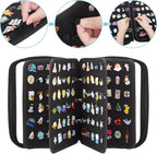 Enamel Pin Display Pages Pin Carrying Case, Pins Collection Storage Organizer Case, Travel Brooch Pin Display Bag (Pins Not Included)