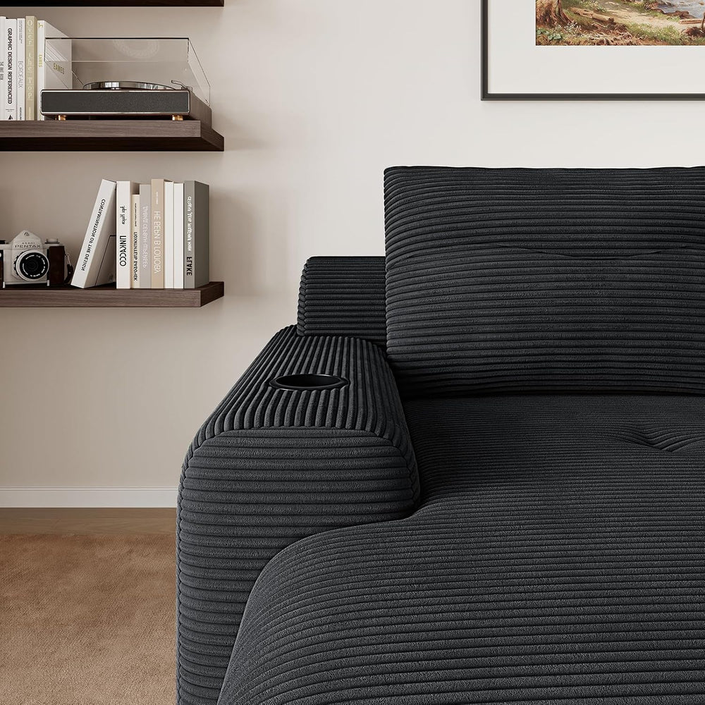 69” Oversized Chaise Lounge Chair Indoor, Soft Floor Chaise Lounge Reading Ch...