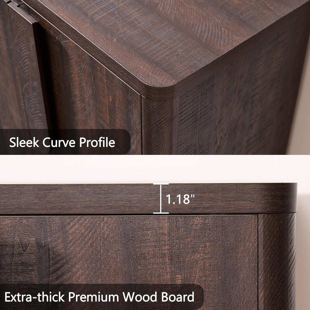 31.14'' Sideboard Buffet Cabinet W/Storage, Modern Accent Cabinets W/...