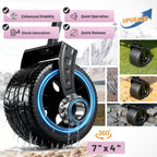 EchoSmile Collapsible Wagon Cart for Camping & Beach - Heavy Duty 400lbs Capacity All-Terrain Cart with Wide Wheels, Portable Folding Utility Wagon for Grocery, Garden, Sports,Pink&Gray