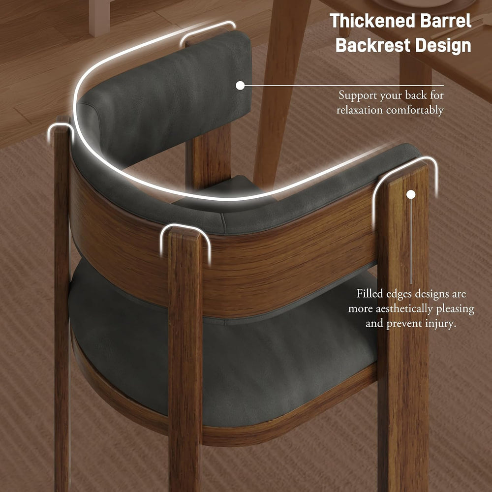 Squireewo Barrel Dining Chairs Set of 2, Modern Dining Room Chairs with Curve...