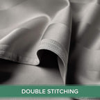 King Pillowcases by Pure Bamboo, Genuine 100% Organic Viscose Derived from Bamboo, Luxuriously Soft & Cooling, Double Stitching, Envelope Closure (2 King Pillowcases, Jacquard Silver)
