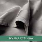 California King Sheets by Pure Bamboo, Genuine 100% Organic Viscose Derived from Bamboo Bed Sheet Set, Soft & Cooling, Double Stitching, Lifetime Quality Promise (California King, Jacquard Silver)