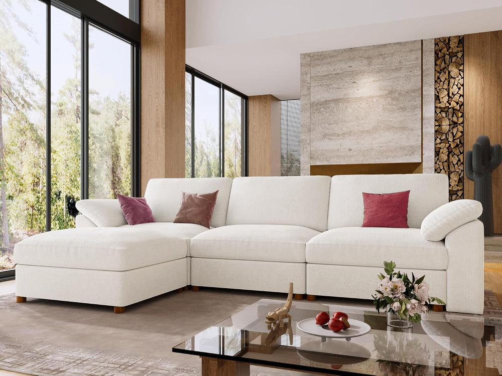 EASE MOOSE Sectional Modular Sofa,Oversized L Shape Sectional Couch Wide Deep...