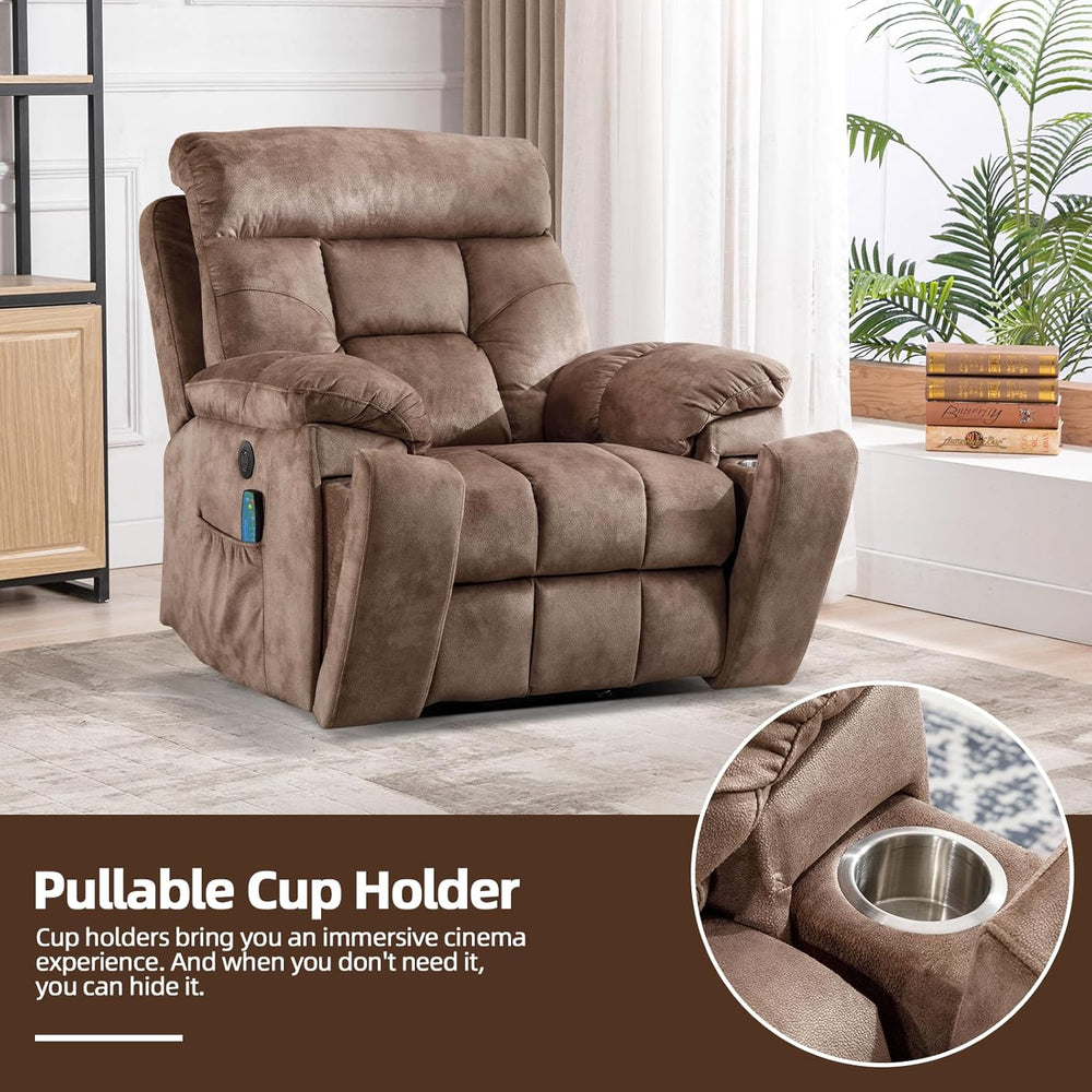 CANMOV Large Power Lift Recliner Chair with Massage and Heat for Elderly Big ...
