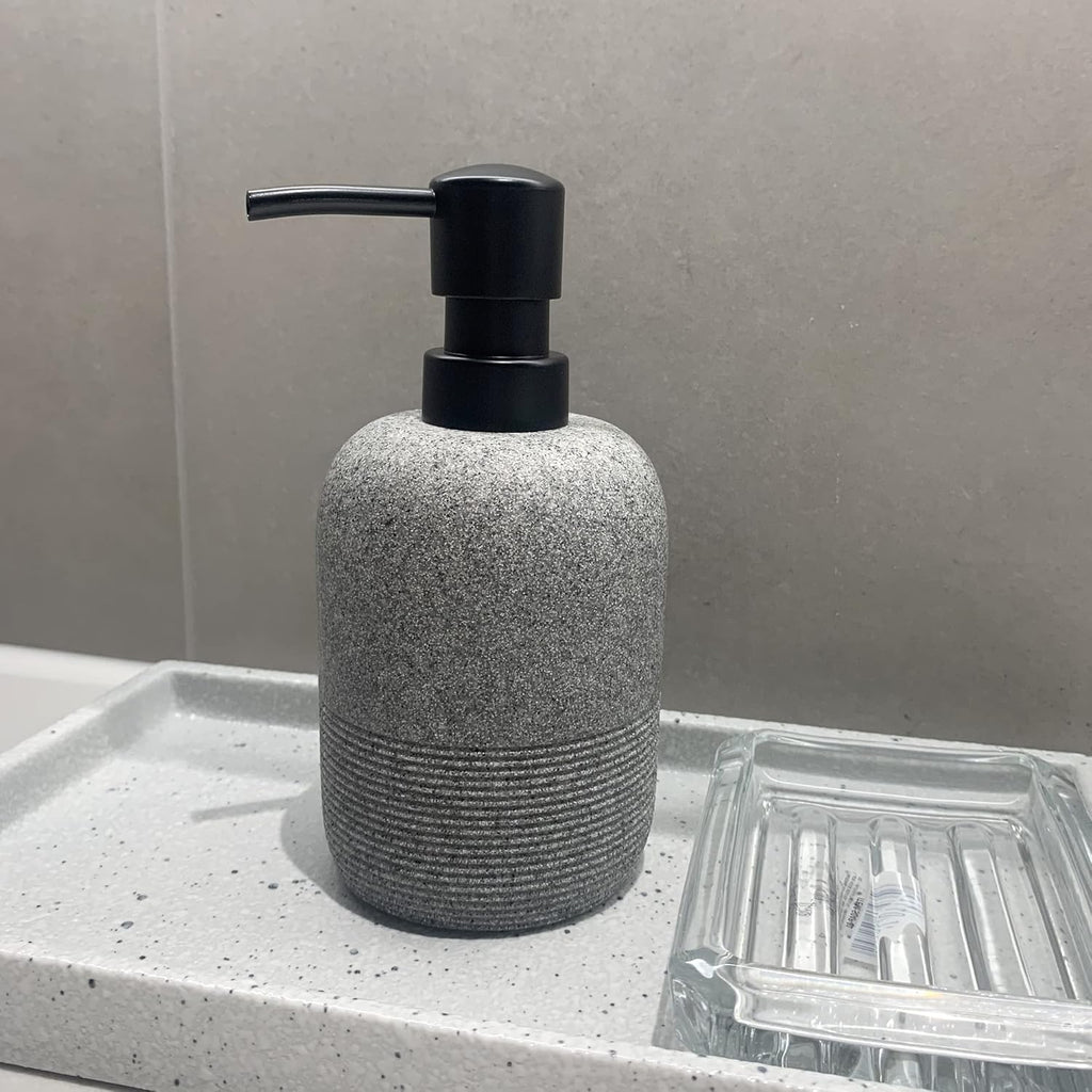 2pcs/Set Grey Soap Lotion Dispenser with A Spare Pump,Liquid Hand Soap Dispenser Sets for Bathroom Countertop, Soap Dispenser for Kitchen.