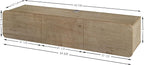 Atelier Mobili Modern Floating TV Stand Wall Mounted for 80 Inch TV, Oak Entertainment Center and TV Stands for Living Room or Bedroom, Entertainment Center for 65 Inch TV