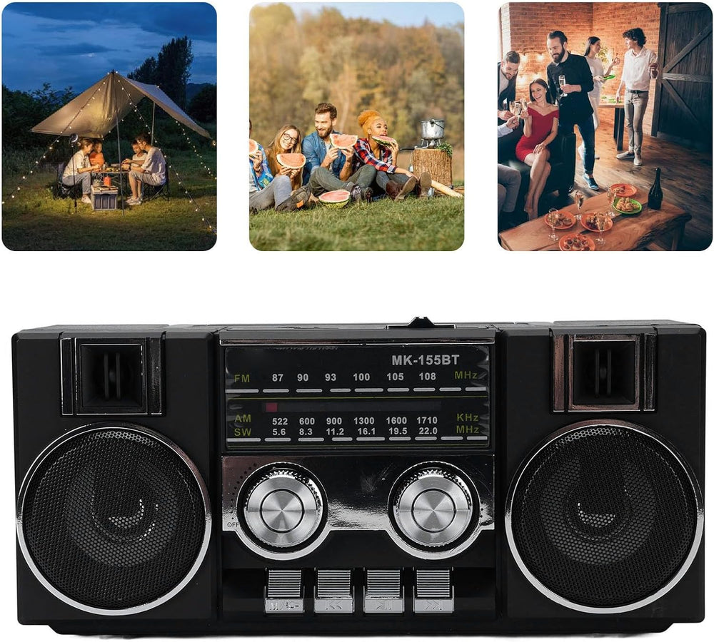 Zunate Full Band Portable Shortwave Radio, AM FM SW LW World Band Radio, Retr...