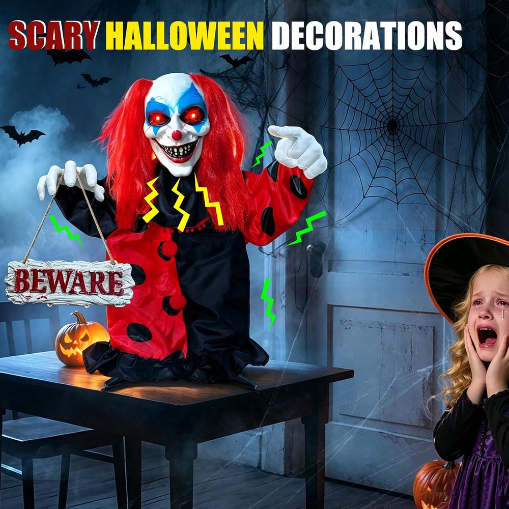 40'' Halloween Animatronics Groundbreaker Decorations Outdoor Scary C...