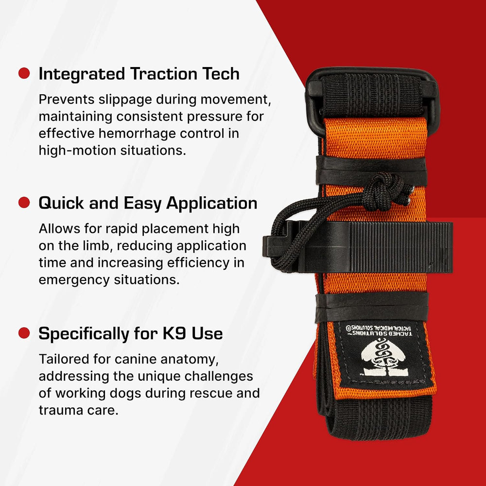 TacMed Solutions K9 Tourniquet, Dog Emergency First Aid Equipment for Massive...