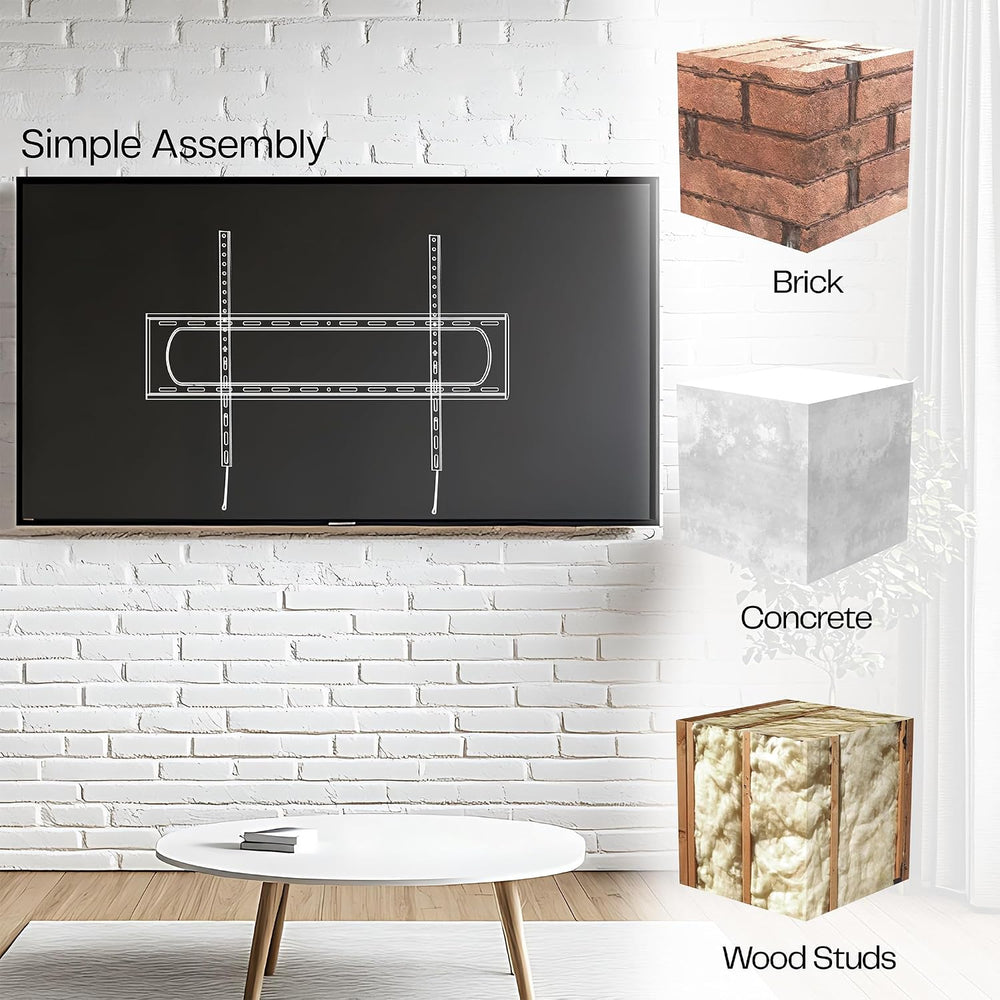 VIVO Black TV Wall Mount with Tilt for 60 to 120 inch Screens, MOUNT-VW120T |...