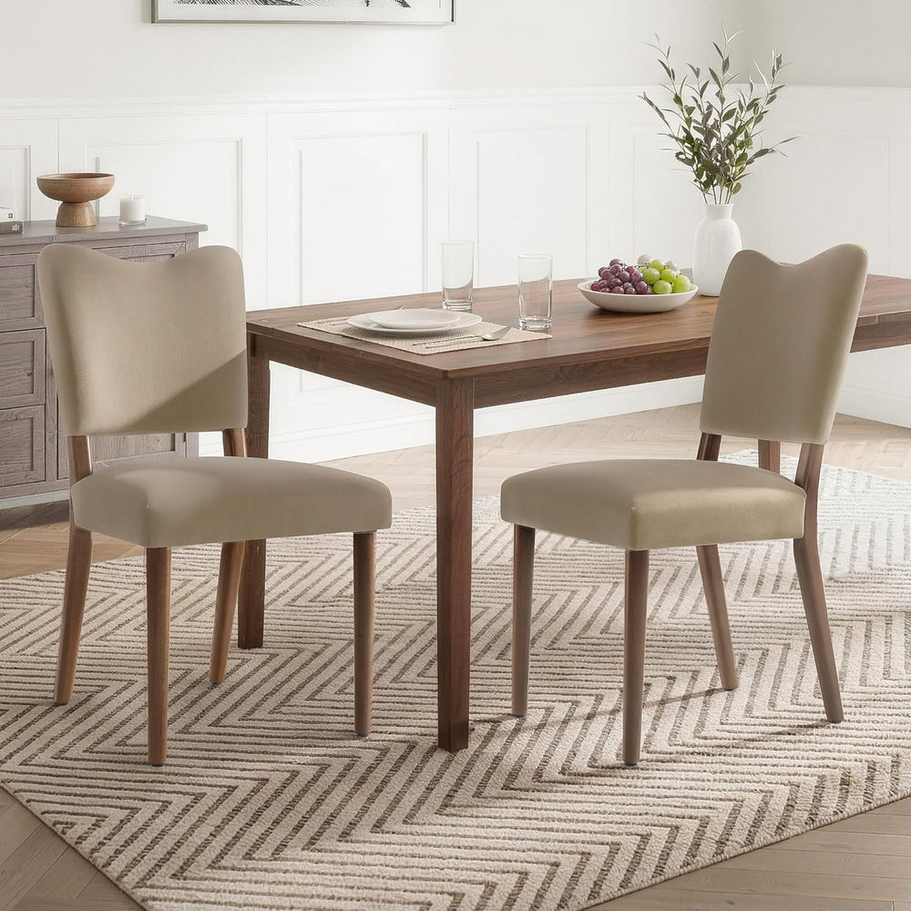 KISLOT Upholstered Dining Chairs Set of 4, Modern Velvet Kitchen Chairs with ...