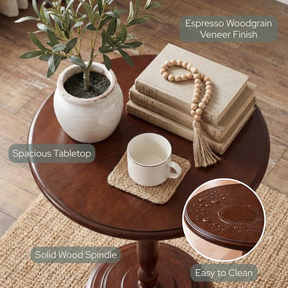 Convenience Concepts Classic Accents Amelia Spindle Table 18" - Traditio...