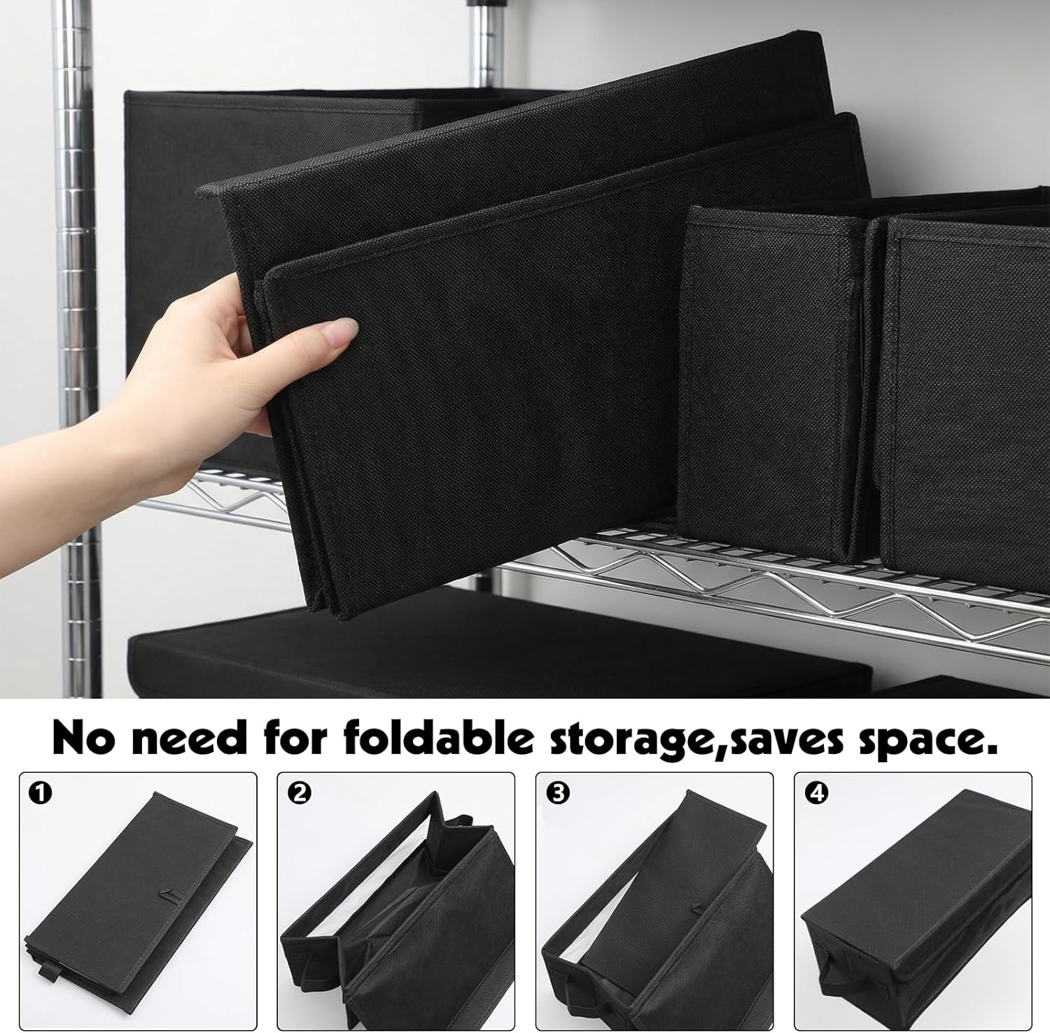 CD Storage Box, CD Case Holder with Handles | 14.17×6.3×5.51in Lid and Clear Window Stackable CD Organizer Box Holds Up to 32 CDs in full jewel cases(Black)