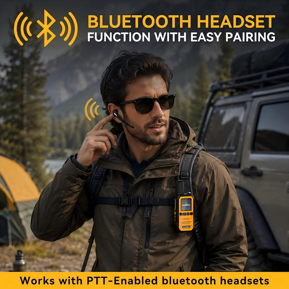 Lifetime Free GPS Rapid Long Range Walkie Talkies PoC Radios 2-Pack