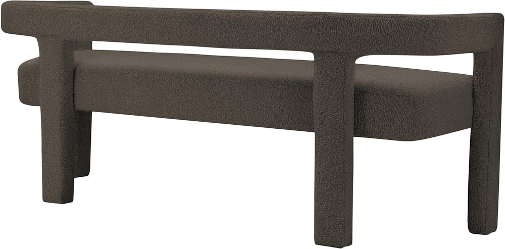 Meridian Furniture 865Brown Athena Collection Modern | Contemporary Boucle Fa...