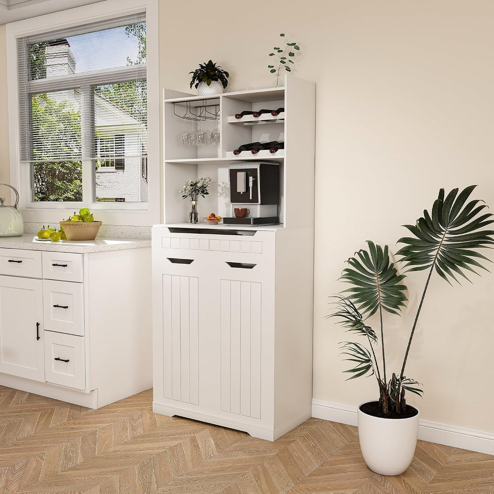 HRVEOCEI 71" Pantry Cabinets for Kitchen Storage, White Farmhouse Kitche...