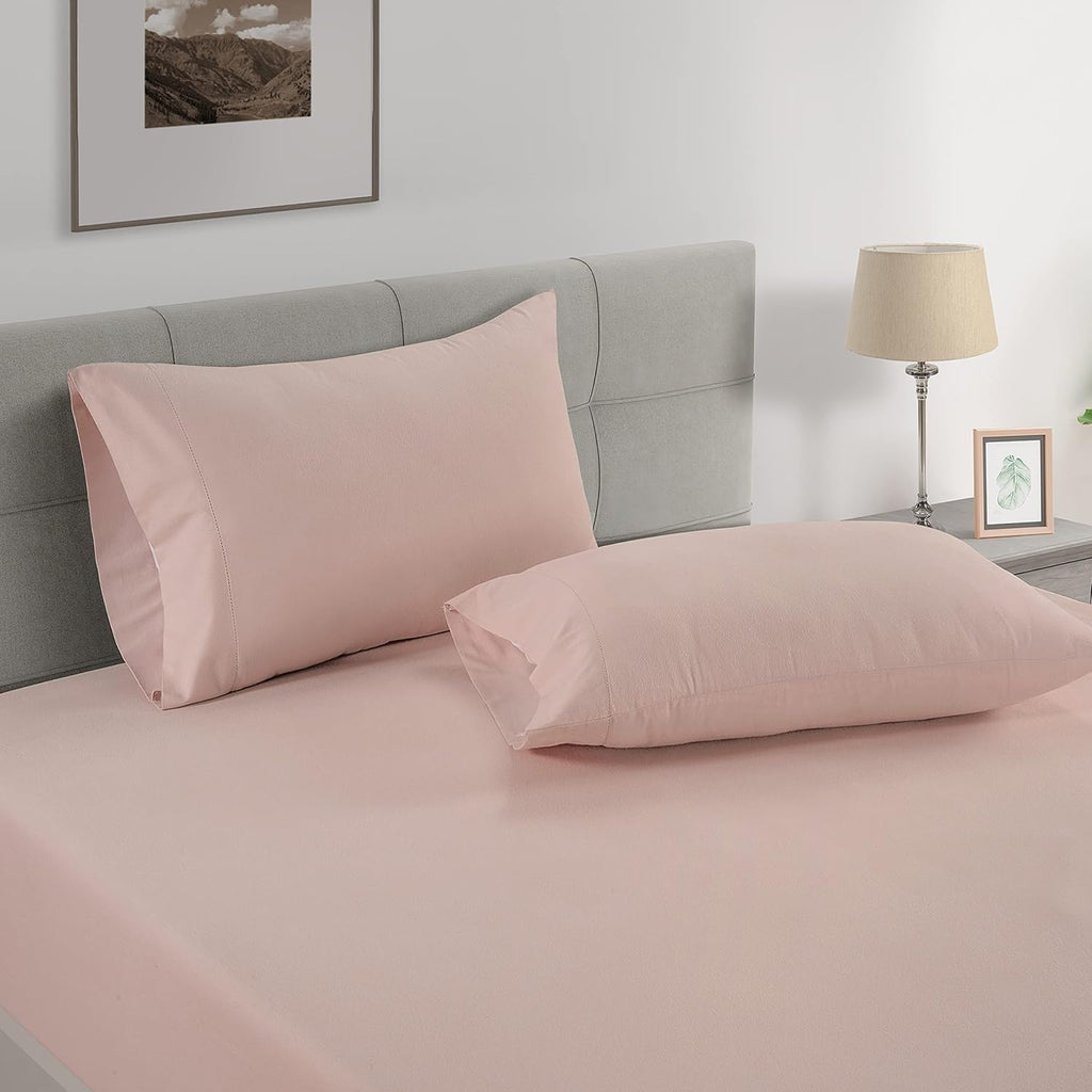 LANE LINEN Pillows Queen Size Set of 2 Soft 100% Egyptian Cotton Cool & Smooth 1000 Thread Count Pillow Cases - Sepia Rose