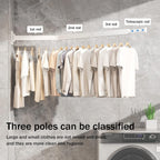 Clothes Drying Rack Wall Mounted,Drying Rack Clothing,Laundry Drying Rack Wall Mount,Collapsible Drying Racks for Laundry,Retractable,Foldable,Clothes Hanger Rack,Clothes Dryer Rack,White Color