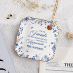 Friendship Gifts for Women,Best Friend Birthday Gifts For Women,Jewelry Tray,Birthday Gift for Womens Friendship,4x4 Small Jewelry Dish Trinket Dish,Unique Gift For Friends Coworkers