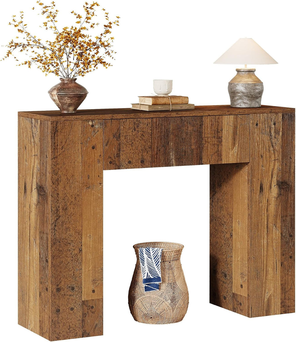 Tribesigns 39'' Farmhouse Console Table, Narrow Sofa Entryway Table w...