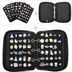 Enamel Pin Display Pages Pin Carrying Case, Pins Collection Storage Organizer Case, Travel Brooch Pin Display Bag (Pins Not Included)