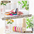 Geetery 2 Pcs Vertical Headband Holder Organizer Hairband Display Stand Headband Stand for Women Hair Hoop Accessories(Beige)
