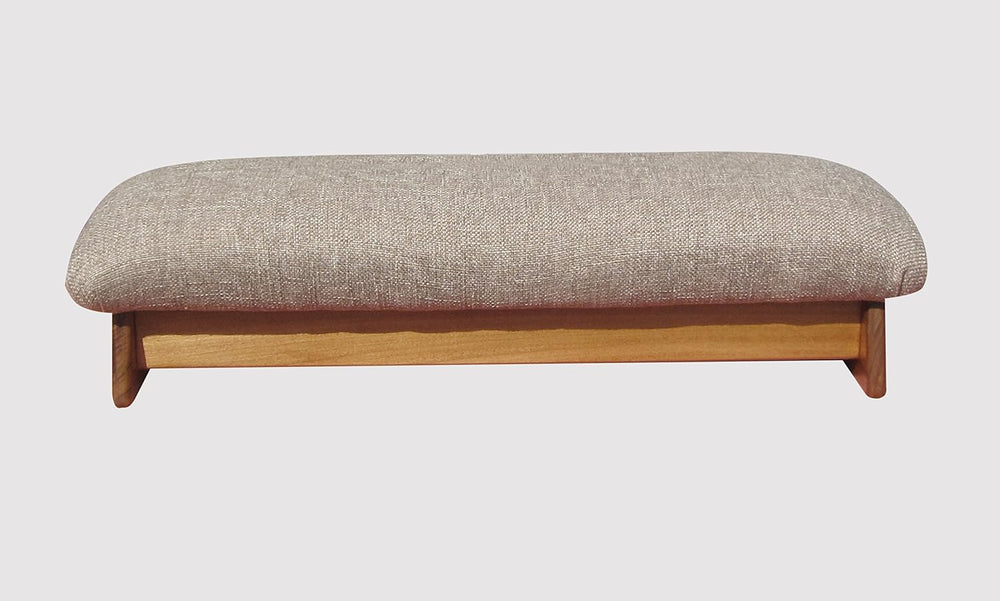 Padded Stability Bedside Foot Stool, Walnut Stain, 7" Tall (Made in The ...