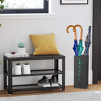 Metal Umbrella Stand, Umbrella Stand Rack for Entryway，Square FreeStanding Umbrellas Holder for Home, Office, Hotel and Supermarket(Black)